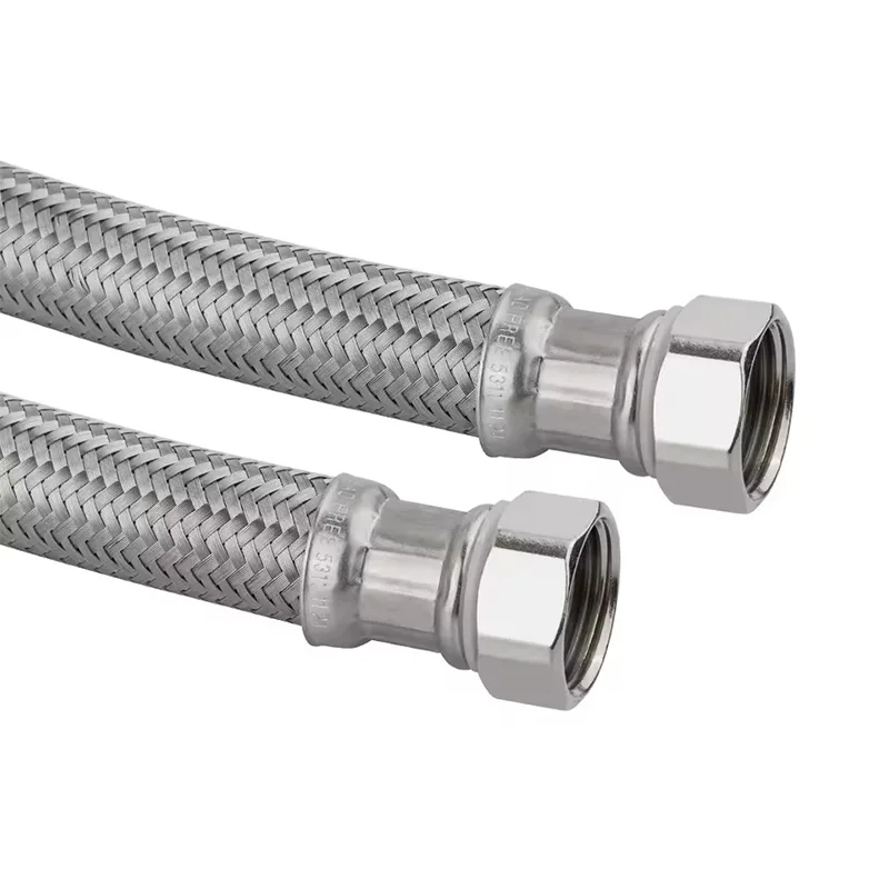 304 rostfritt stål flätad slang