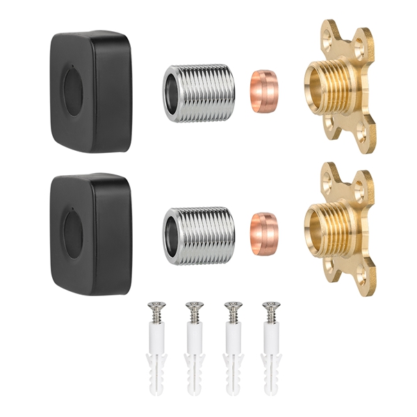 Svart fyrkantig duschblandarplatta