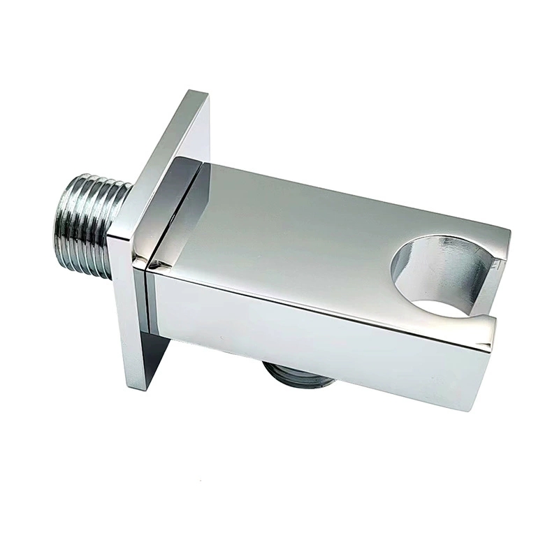 Platt fyrkantig handhållen duschhållare, modernt väggmonterat duschhuvudsfäste