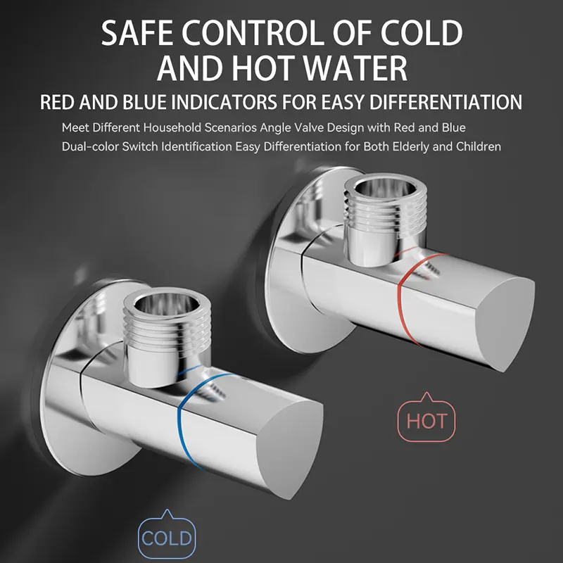 Electroplated Brass Angle Valve Electroplated Brass Angle Valve