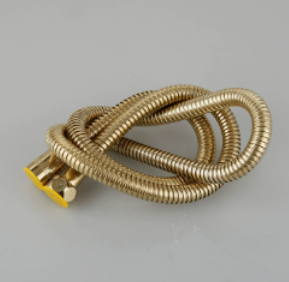 Duschslang i flera storlekar i rostfritt stål, explosionssäker EPDM-utdragsrör för bidéspruta och toalettvinkelventil