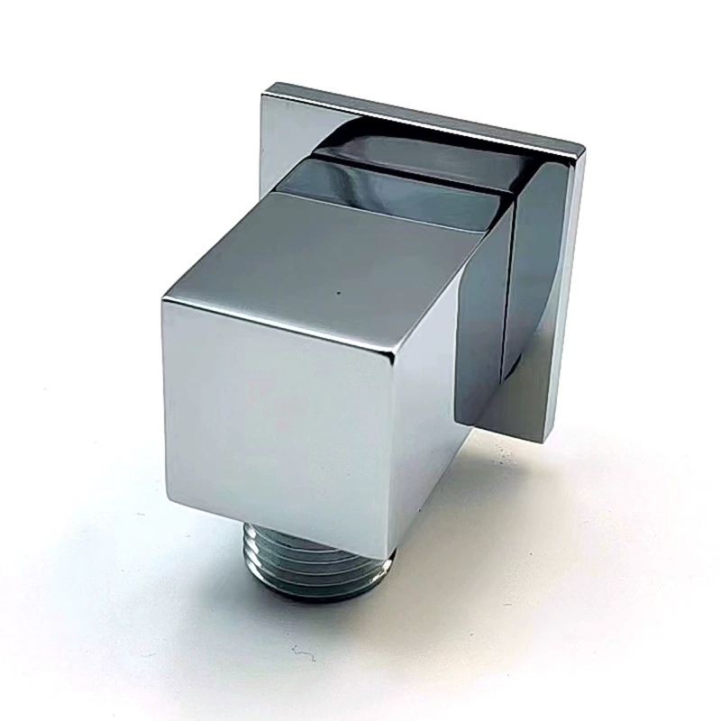 Premium duschhållare i massiv mässing, dolt fyrkantigt fäste för handhållen dusch, kraftigt väggfäste