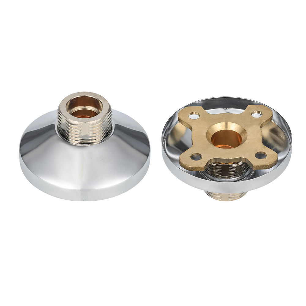 Silverfärgad duschmonteringssatser