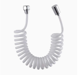 TPU flexibel indragbar duschslang 2,3 m, spiralfjäderrör för bidéspruta